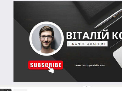 Пропоную послуги з виготовлення банерів (шапка) для каналів на ютуб, для оформлення груп і сторінок у соцмережах