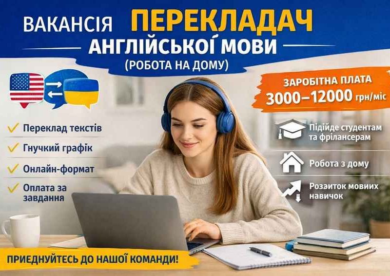 Заробіток на перекладі тексту (робота на дому, віддалено)